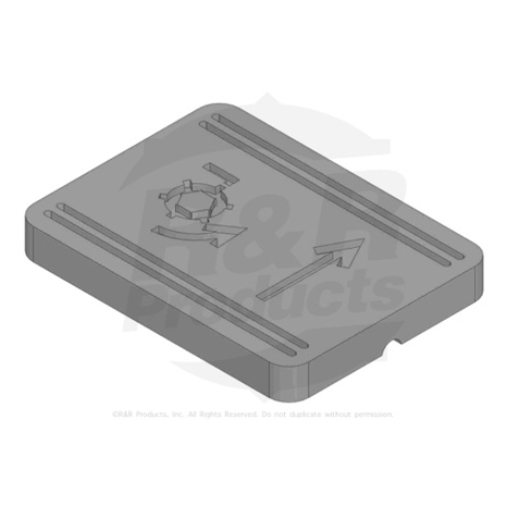 Rubber foot pad - mow