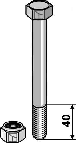 Schraube M16 x 2 - 8.8