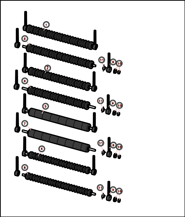 Toro Reelmaster 4500D Minuteman Roller System