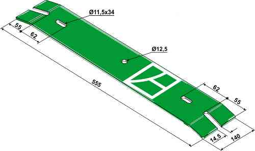 Bladveer - 555 passend voor Kverneland 303172