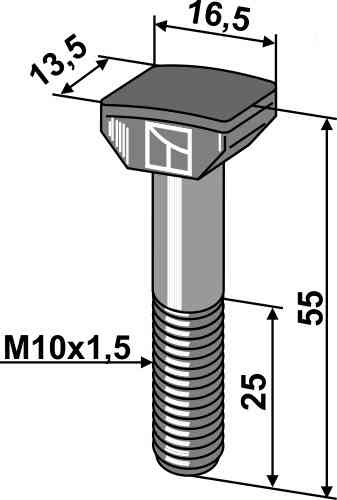 Hammer-head bolt