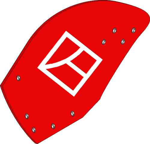 Moldboard - left fitting for Kverneland KK07322594