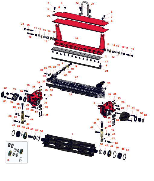Toro Greensmaster 3100 dpa cutting unit - models 04610, 04611 & 04616