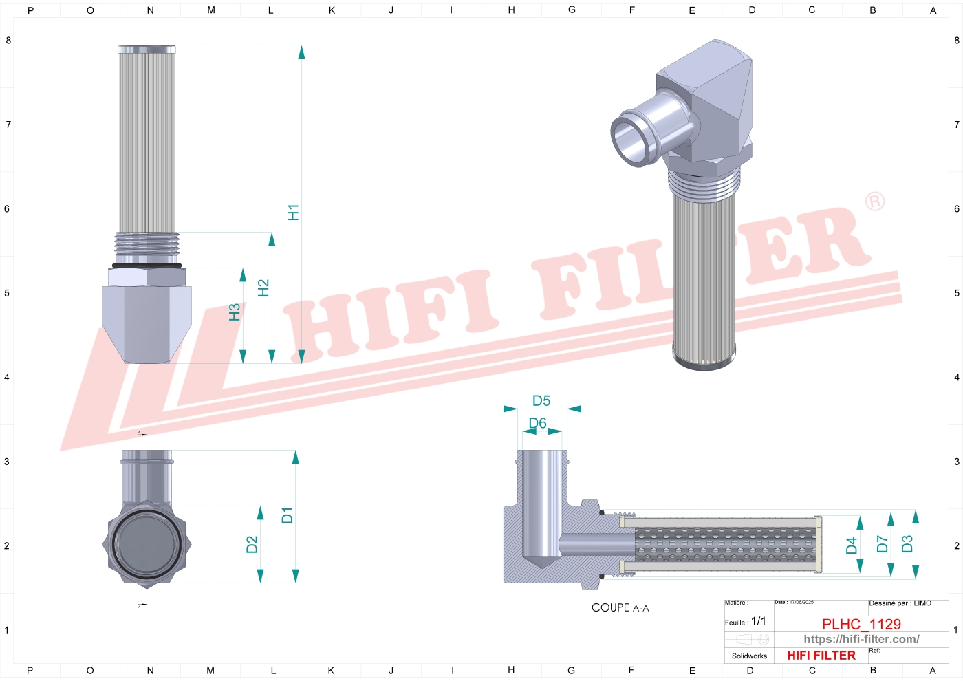 Hydraulic filter passend voor cnh 84452576