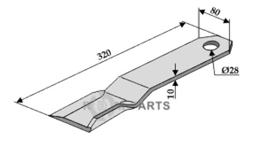 RDM Parts mulchkniv
