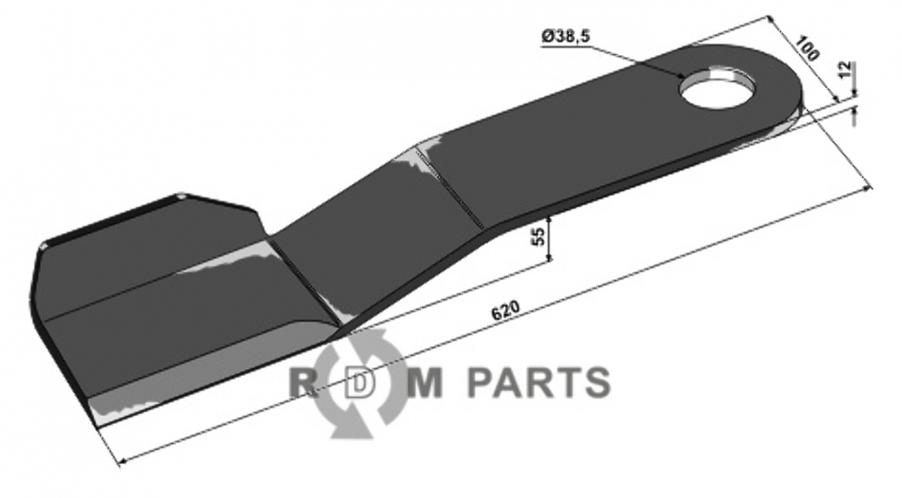 RDM Parts Messer, links geeignet für Strom KM060134 RDM Parts Messer, links geeignet für Strom KM060134