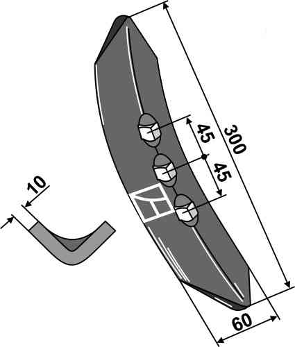 Share 300mm fitting for Köckerling Allrounder 504019