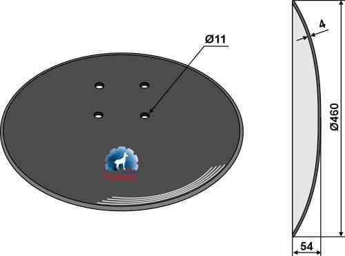 Plain disc - Ø460x4