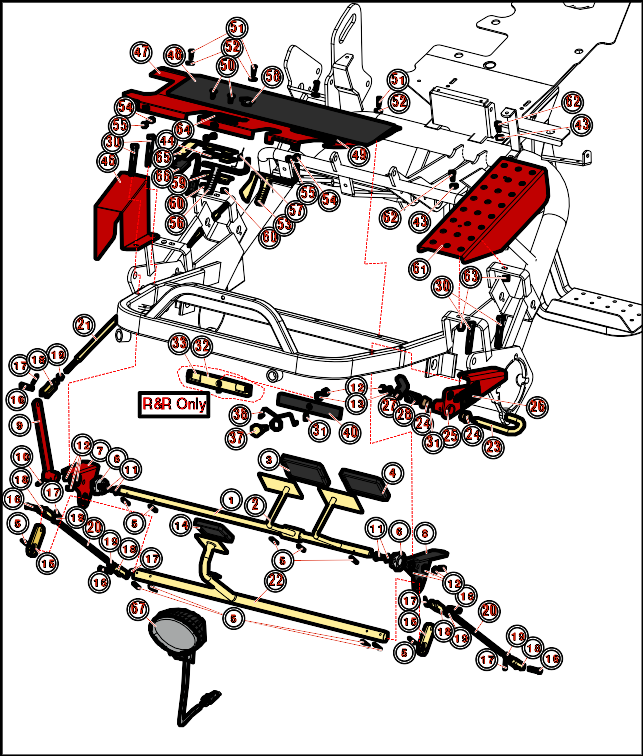 Toro Greensmaster 3100 Control Pedal