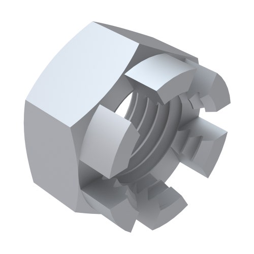 Nut - hex - slotted