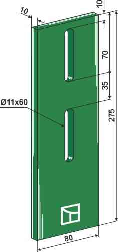 Greenflex Kunststoff-Abstreifer für Packerwalzen
