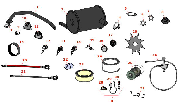 Toro Greensmaster 300 Filters & Muffler