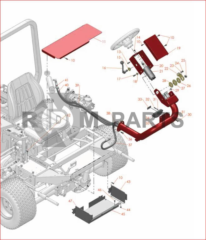 Replacement Parts For Reelmaster 3100D Traction Steering Column