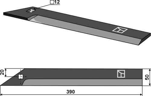 Top blade fitting for Moreau EP3490