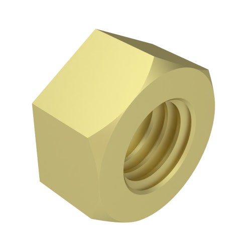 Nut - 7/16 hex yellow zinc