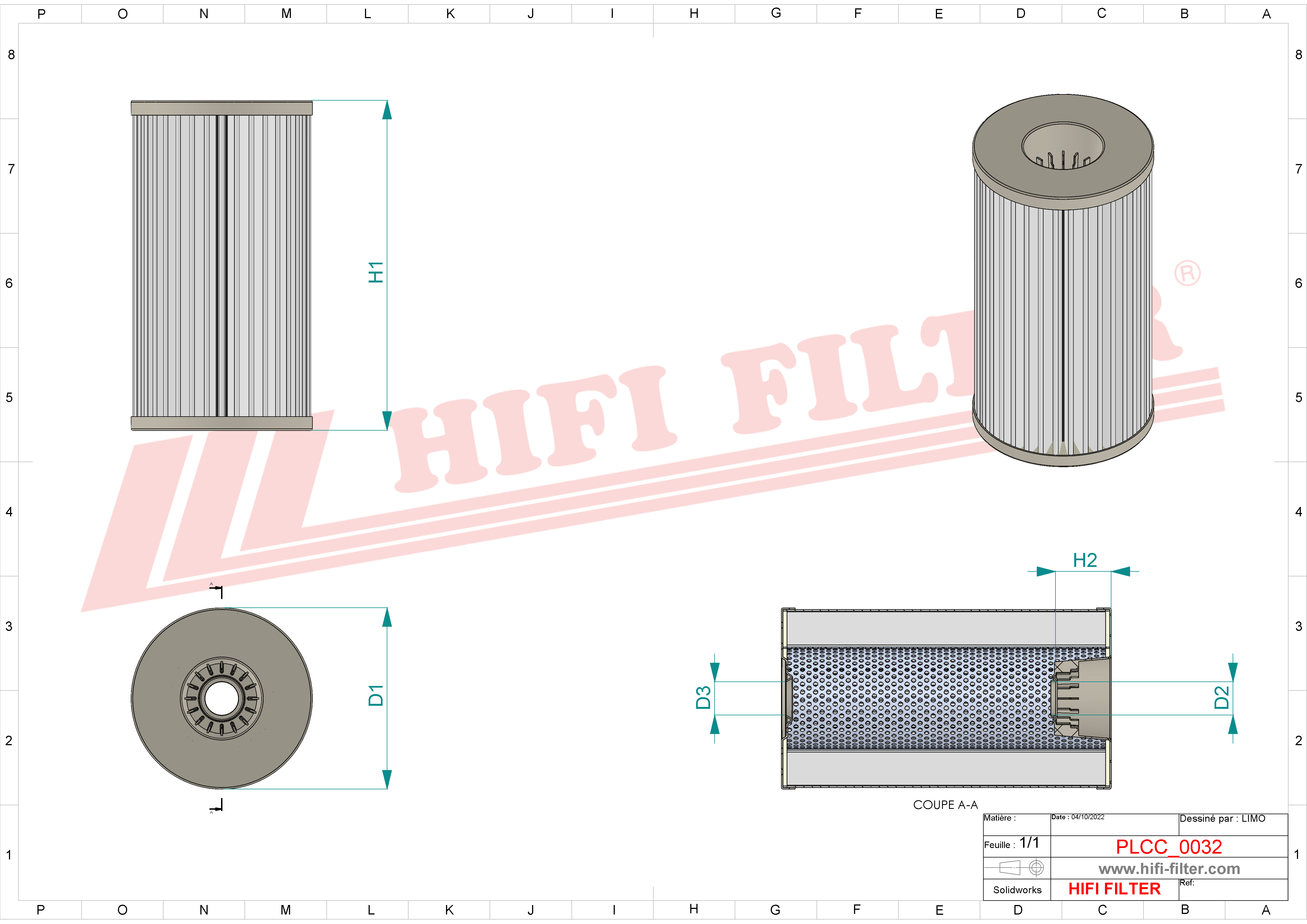 Fuel filter passend voor airman 4354101400