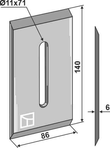 Abstreiferblech für packerwalzen 51-n102