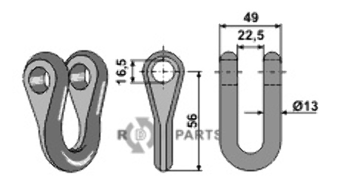Schäkel - Ø16,5 63-ors-09 Schäkel - Ø16,5 63-ors-09
