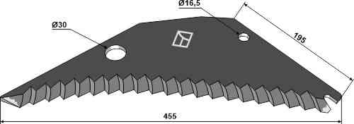 Silage knive fitting for Pöttinger 434.019