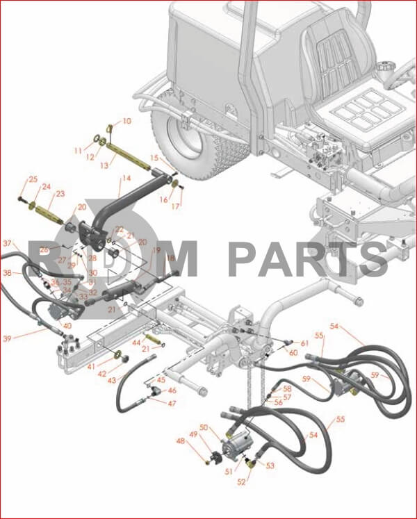 Replacement Parts For Reelmaster 3100D Rear Lift Arm & Reel Motors