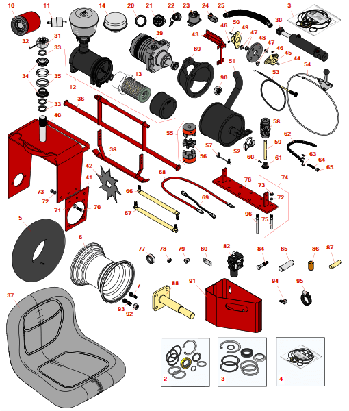 Toro Sand Pro 14 Traction Unit - Model 08880