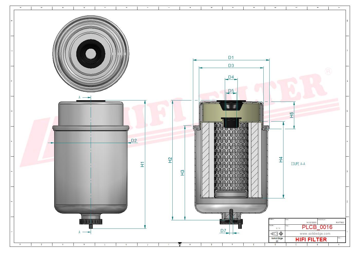 Fuel filter passend voor granit 1006763297
