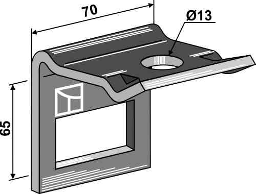 Halter für Zinken 45 x 12