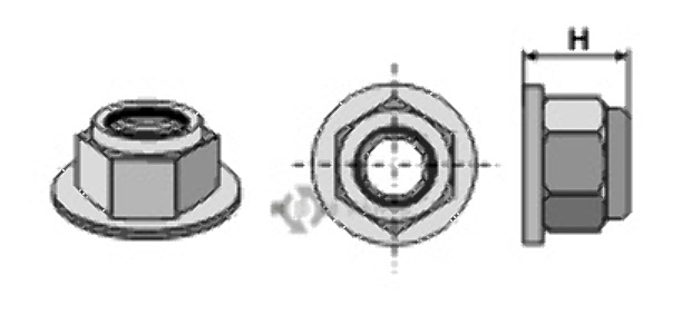 Self-locking collar nut - polystop - m14x1,5 - 10.9 51-14rmu Self-locking collar nut - polystop - m14x1,5 - 10.9 51-14rmu