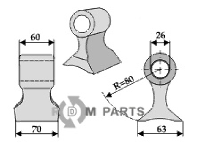 RDM Parts Hamerklepel