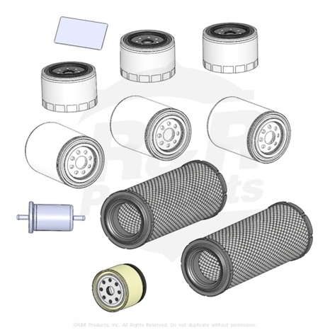 Filter kit - 400 hour maintenance