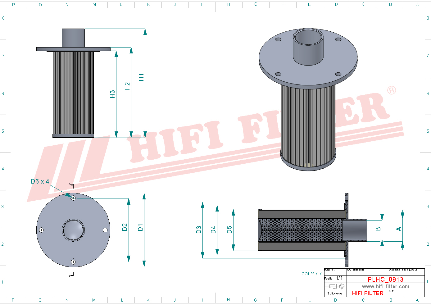 Hydraulic filter passend voor sunward 2270450