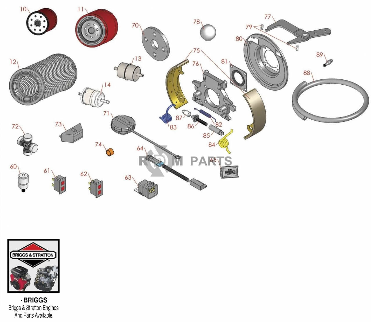 Replacement parts for Toro 3320 Traction unit parts