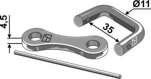 Shackle type connector  Ø11
