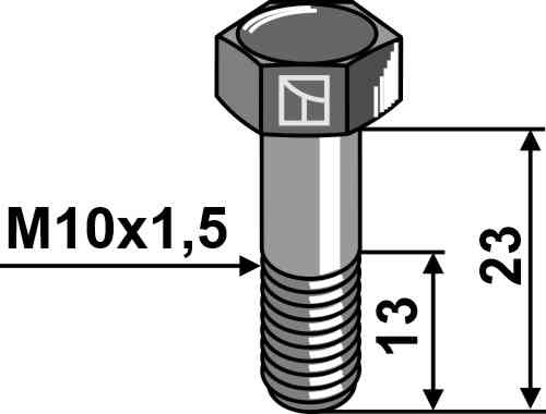 Zeskantbout - M10x1,5 - 8.8 passend voor John Deere LCA63392