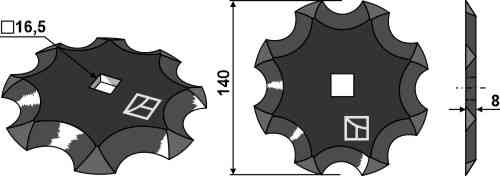 Food mixer knive fitting for Seko 244790574 Food mixer knive fitting for Seko 244790574