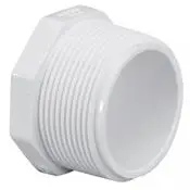 Eindstop - buitendraad - PVC drukfitting dunwandig