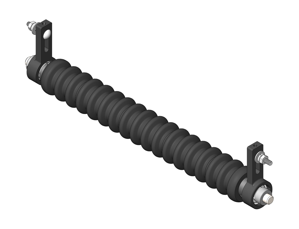 Minuteman front 18" grooved roller system