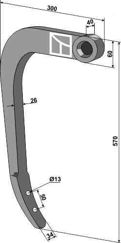 Schwergrubberstiel - 490mm