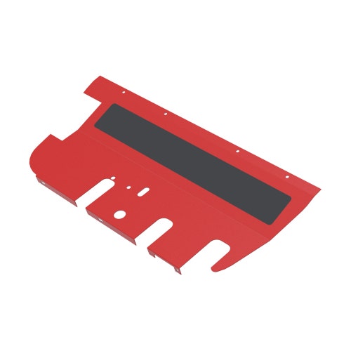 Footrest plate - red