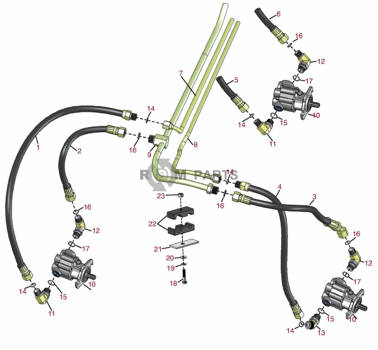 Replacement parts for Toro 3100 Reel motors