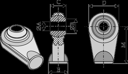 Ball joint terminals for top-links to be welded