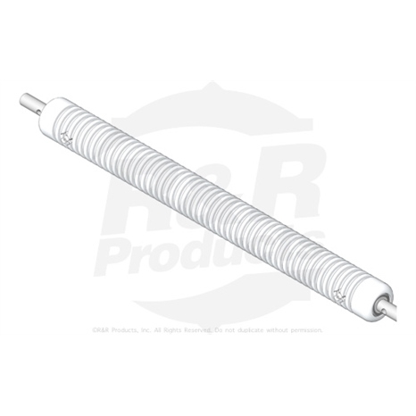 Roller - grooved machined solid aluminum Roller - grooved machined solid aluminum