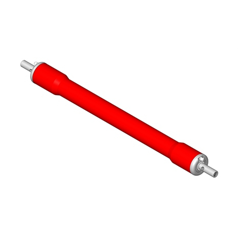 Roller - swagged tubular steel 