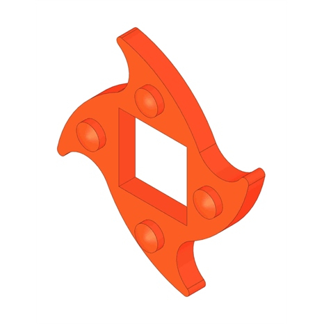 Discontinued - spacer - 1/4 ventilated v-cut