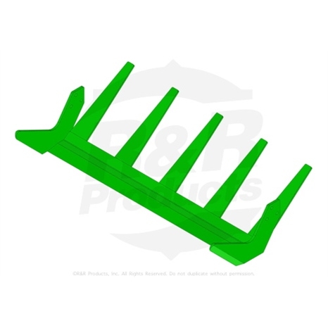 Sod blade - 24 formed w/8 in tapered fingers - hard faced