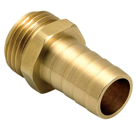 Underhill brass hose mender - 3/4in male
