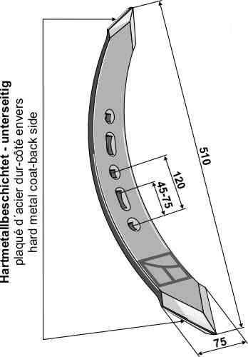 Twisted stubble point - right model