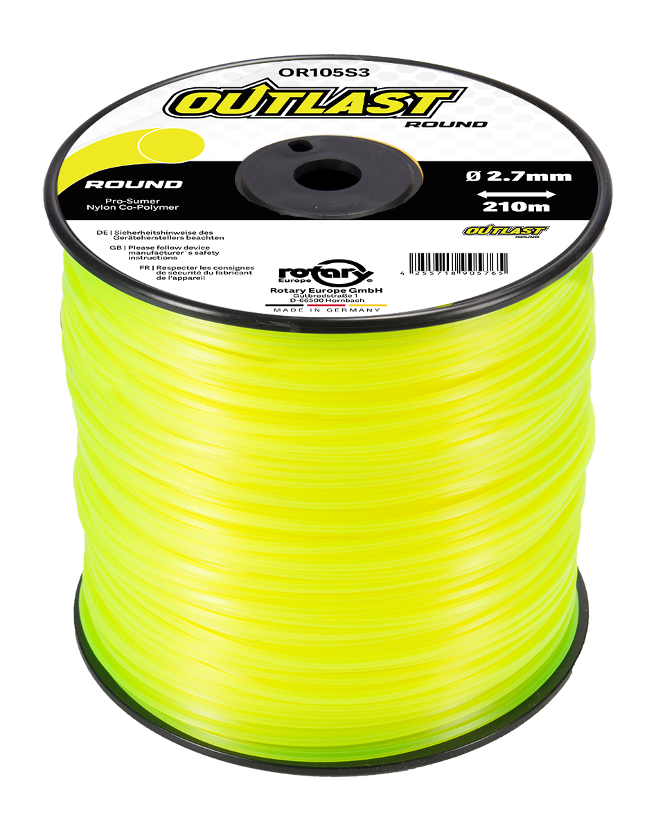 Trimmerline Outlast .105"/2.7mm 210m Rond Medium Spool