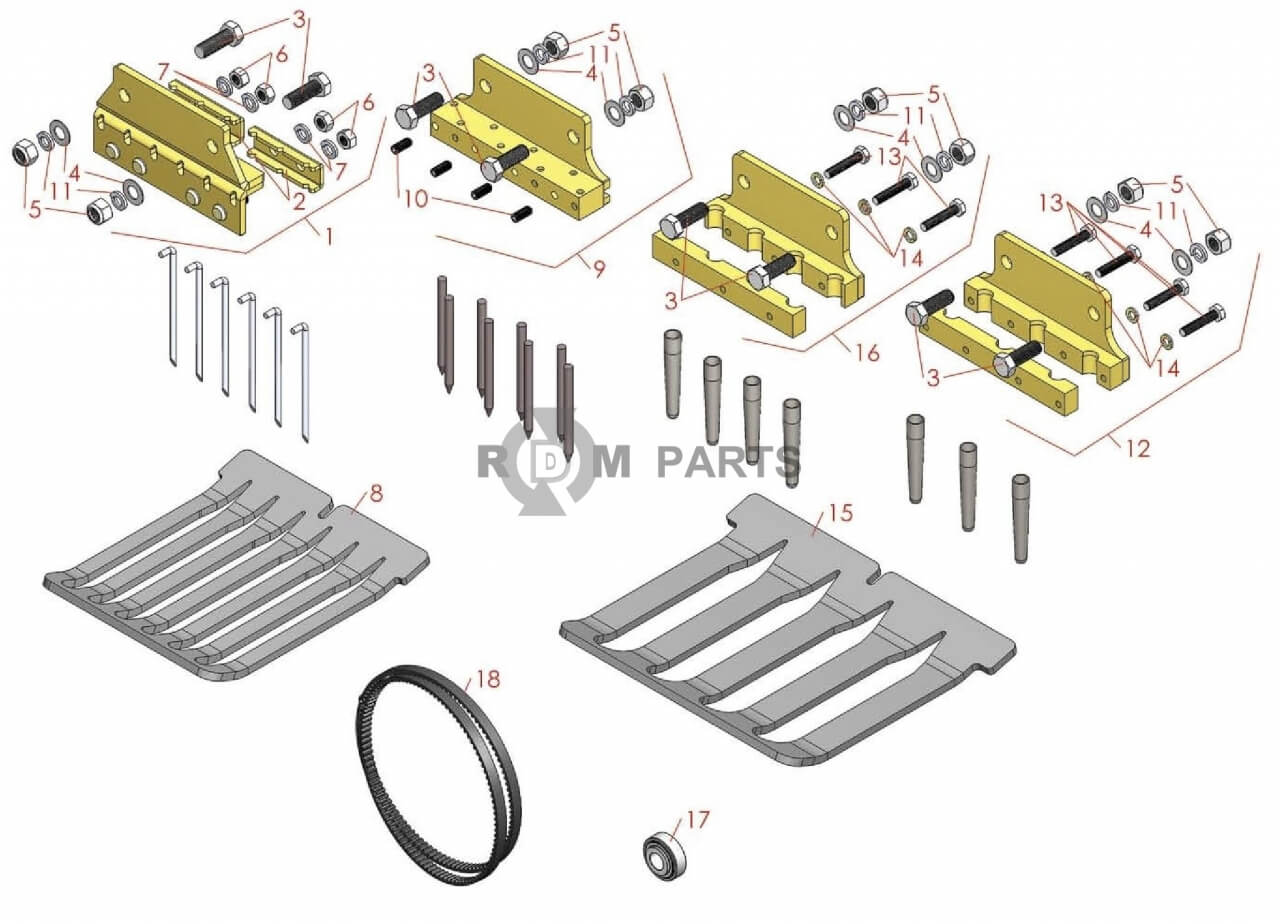 Replacement parts for Procore Tine holders