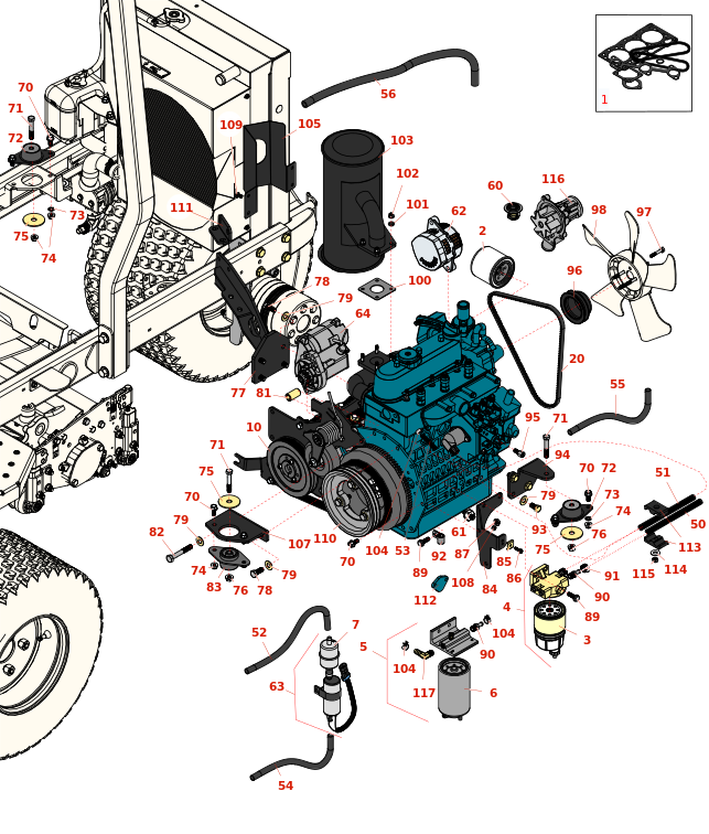 Toro Reelmaster 3100 D Engine
